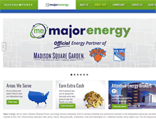 Tablet Screenshot of majorenergy.com